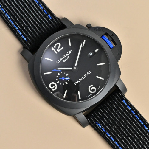 파네라이 루미노르 GMT 41mm 오토매틱 나토 스트랩 워치