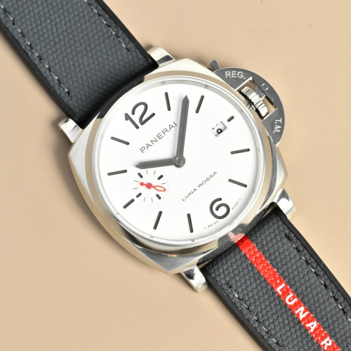 파네라이 T17 41mm 자동 기계식 우레탄 스트랩 워치