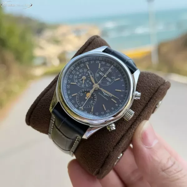 론진 마스터 컬렉션 문페이즈 42mm 오토매틱 워치