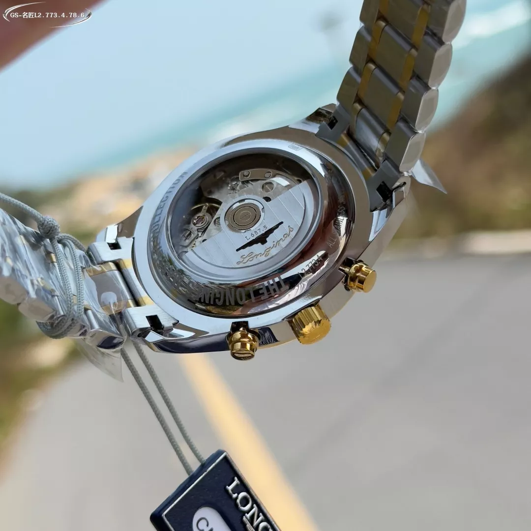 론진 마스터 문페이즈 42mm 스테인리스 오토매틱 워치 상세 이미지 9