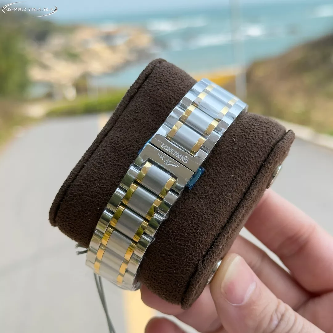 론진 마스터 문페이즈 42mm 스테인리스 오토매틱 워치 상세 이미지 8