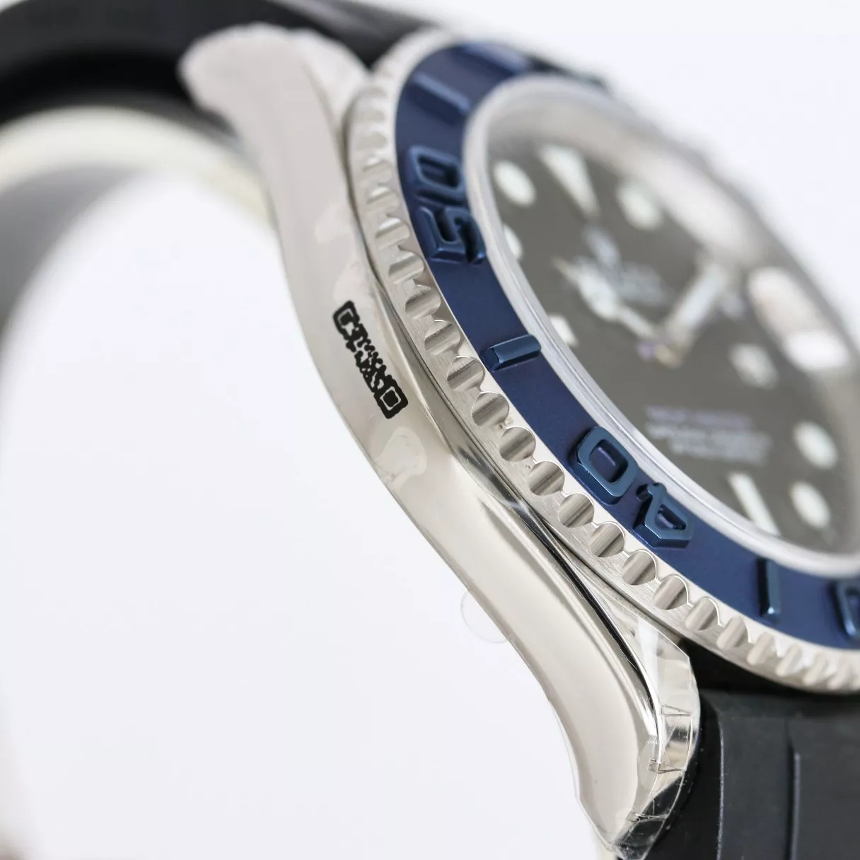 롤렉스 요트마스터 40mm 블루 베젤 러버 스트랩 워치 상세 이미지 6