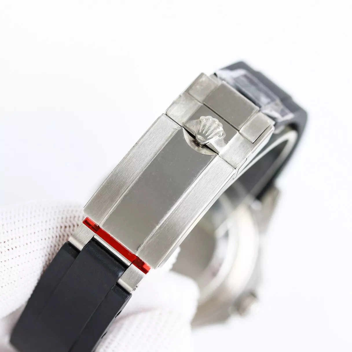 롤렉스 요트마스터 40mm 블루 베젤 러버 스트랩 워치 상세 이미지 9