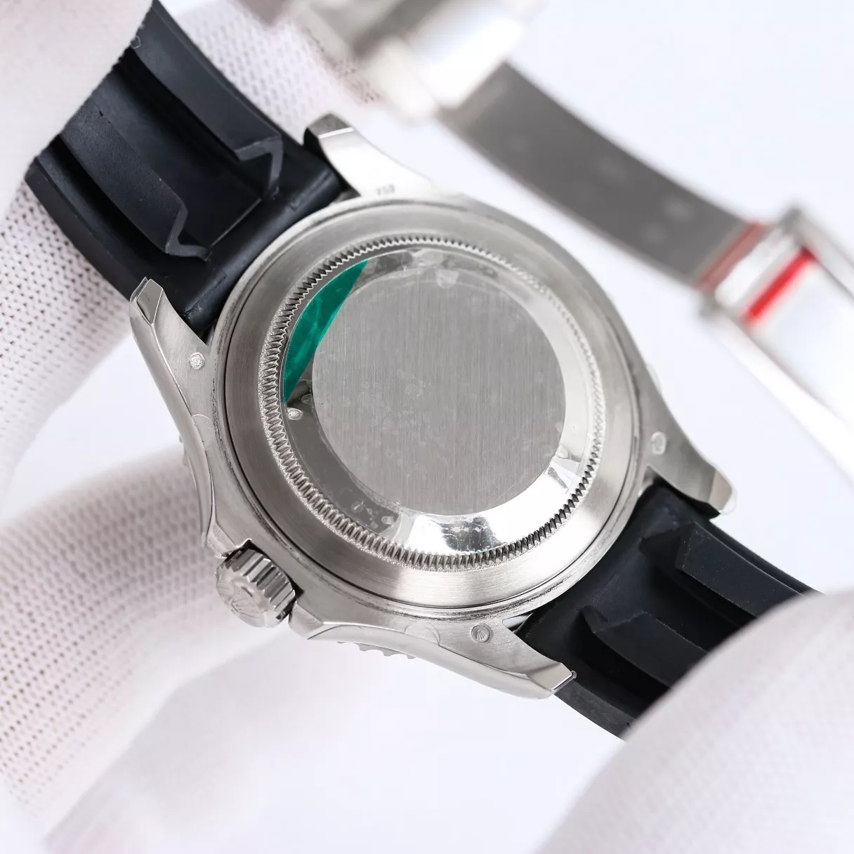 롤렉스 요트마스터 40mm 블루 베젤 러버 스트랩 워치 상세 이미지 8