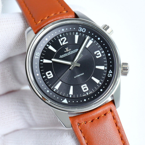 예거르쿨트르 폴라리스 41mm 스테인리스 오토매틱 가죽 워치