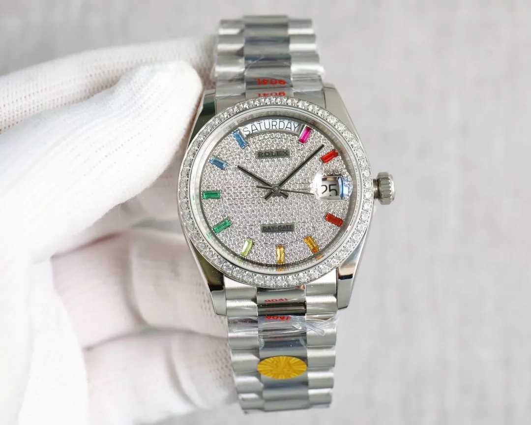 롤렉스 보석 다이얼 36mm 오토매틱 메탈 워치 상세 이미지 10