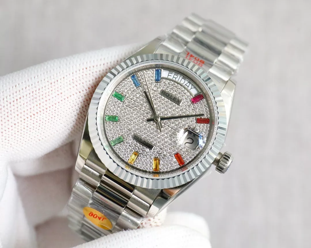 롤렉스 보석 다이얼 36mm 오토매틱 메탈 워치 상세 이미지 4