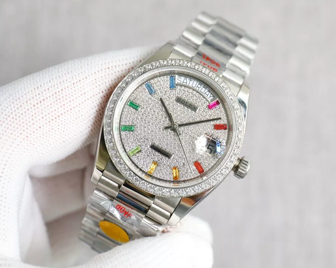 롤렉스 보석 다이얼 36mm 오토매틱 메탈 워치 상세 이미지 5
