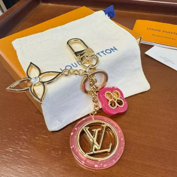 루이비통 모노그램 플라워 LV 서클 메탈 키링