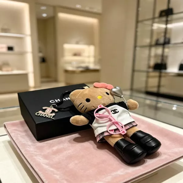샤넬 코코 로고 인형 백참 키링