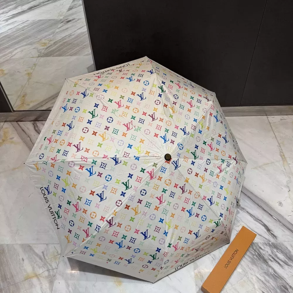 루이비통 멀티 모노그램 전자동 3단 접이식 양우산
