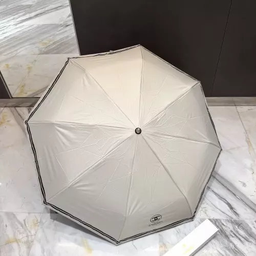 샤넬 블랙 코팅 자외선 차단 자동 접이식 우산
