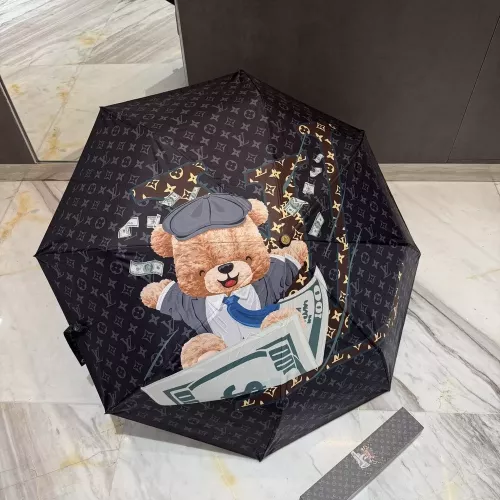 루이비통 모노그램 베어 프린트 전자동 3단 접이식 우산