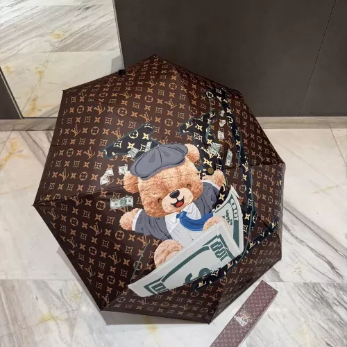 루이비통 모노그램 베어 프린트 전자동 3단 양산 겸 우산