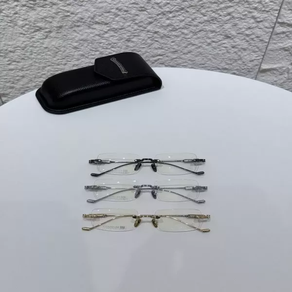 크롬하츠 SOFFFFFFFFERS II 퓨어 티타늄 렉탱글 안경테