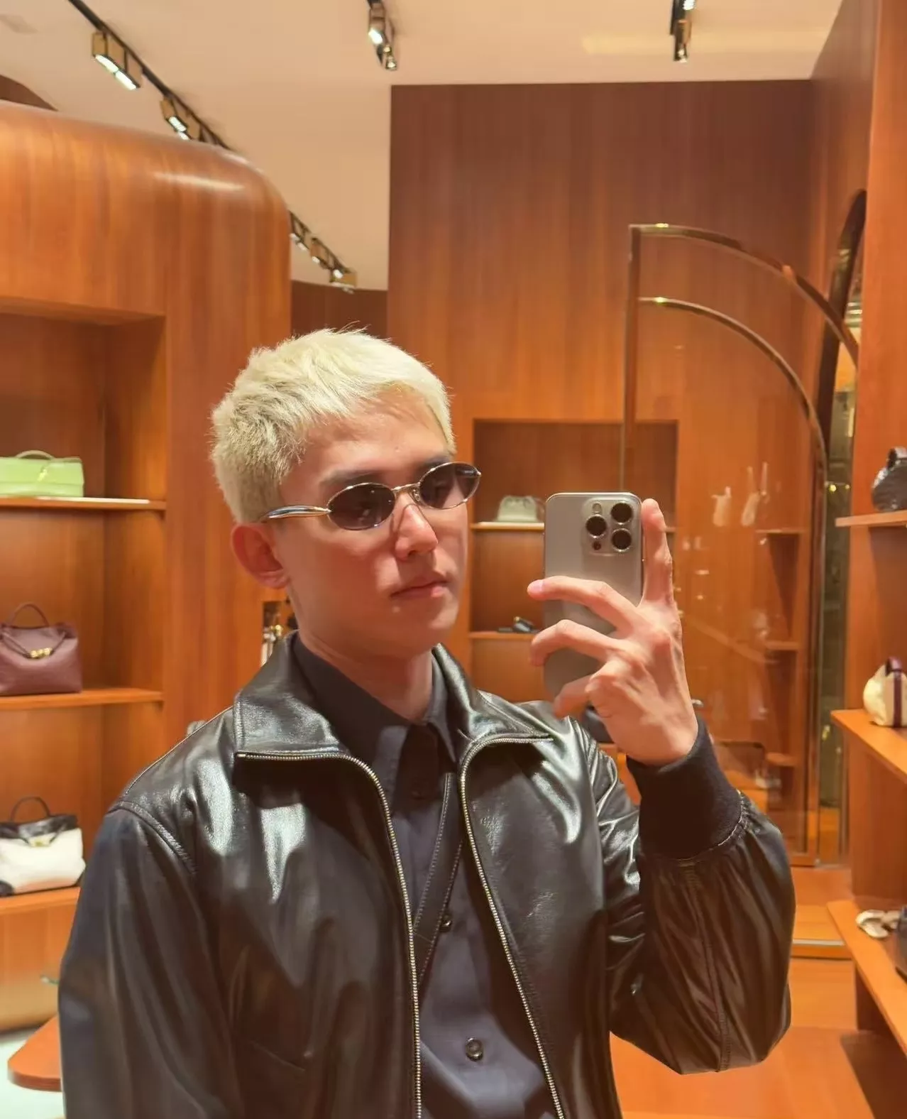 보테가베네타 BV1386S 사딘 메탈 오벌 선글라스 상세 이미지 95