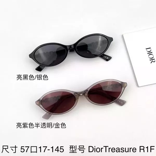 디올트레저 R1F 오벌 아세테이트 선글라스