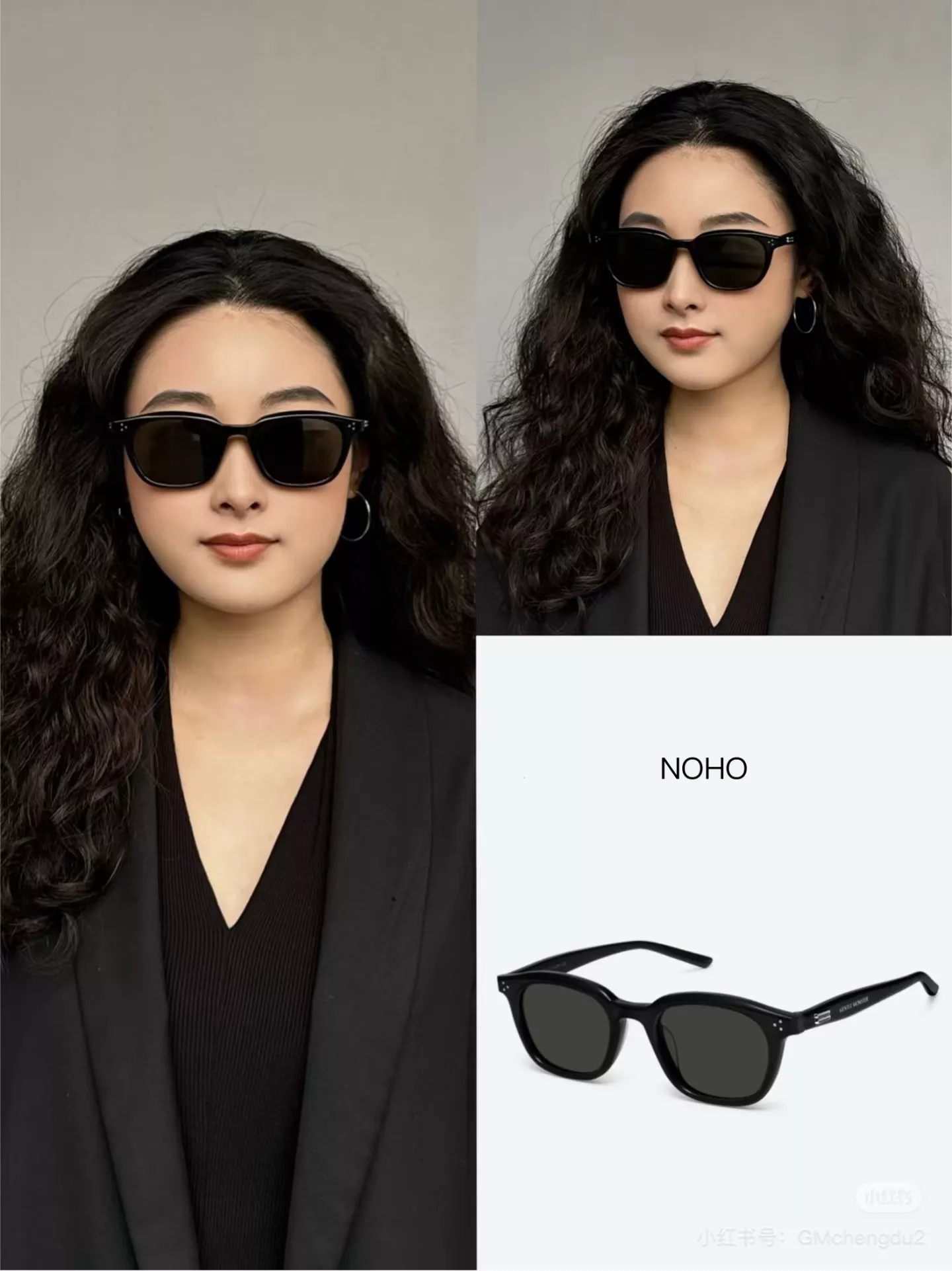 젠틀몬스터 NOHO 블랙 아세테이트 UV 차단 선글라스 상세 이미지 56