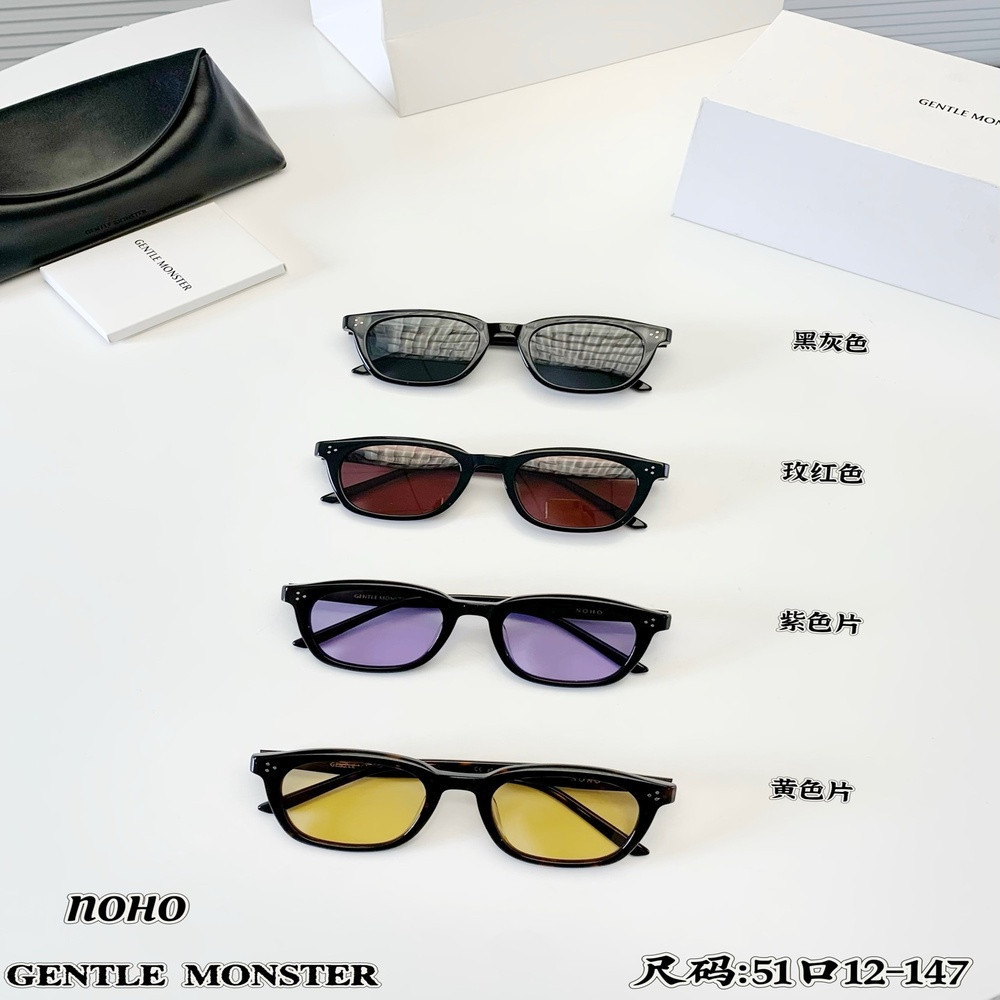 젠틀몬스터 NOHO 블랙 아세테이트 UV 차단 선글라스