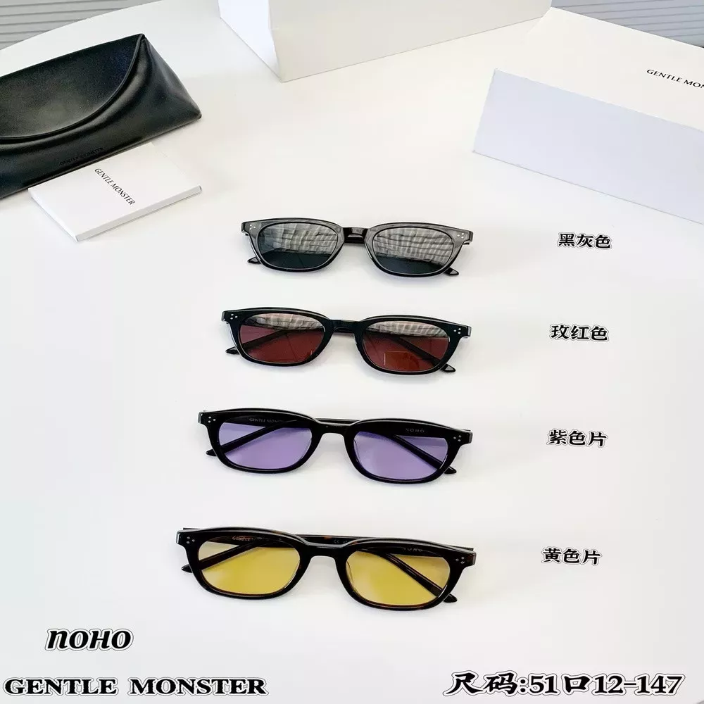 젠틀몬스터 NOHO 블랙 아세테이트 UV 차단 선글라스