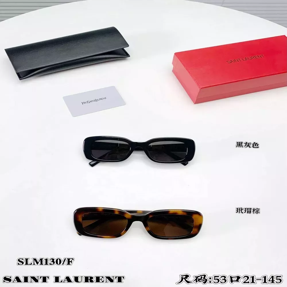 입생로랑 SLM130/F YSL 로고 슬림 렉탱글 선글라스