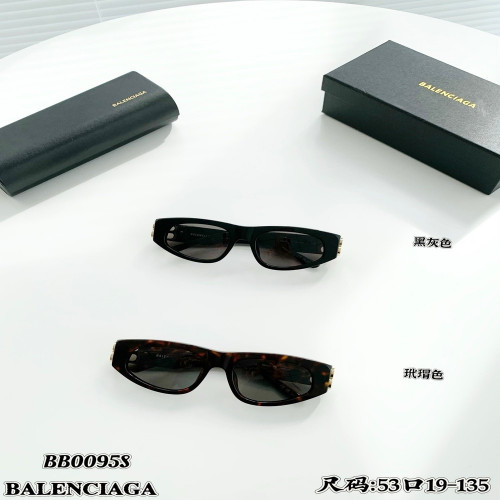 발렌시아가 BB0095S 더블 B 로고 캣아이 선글라스