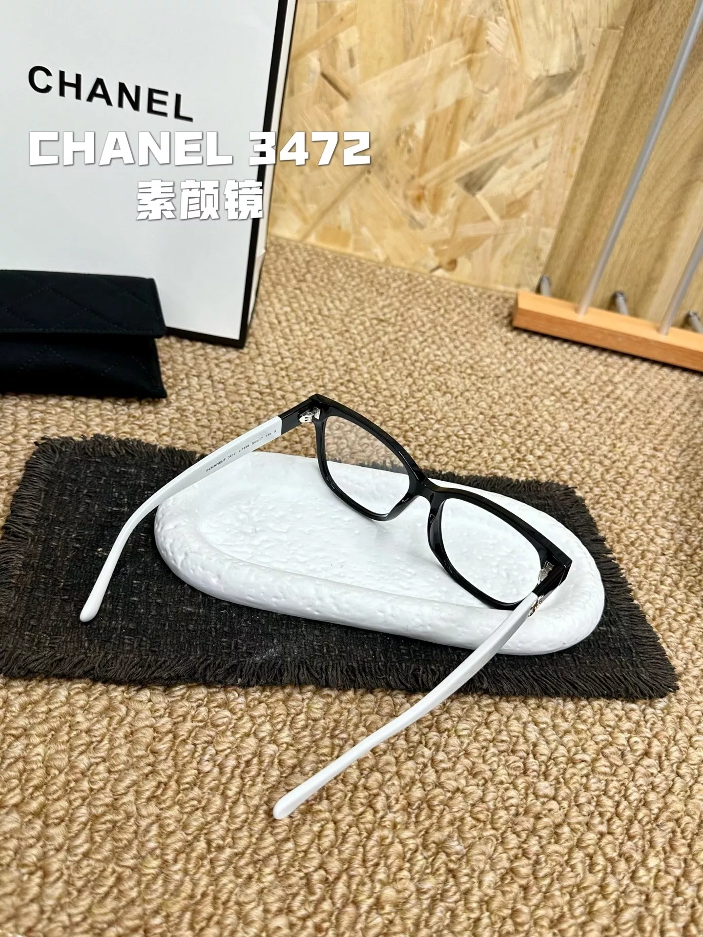 샤넬 3472 투톤 템플 판재 안경 프레임 상세 이미지 3