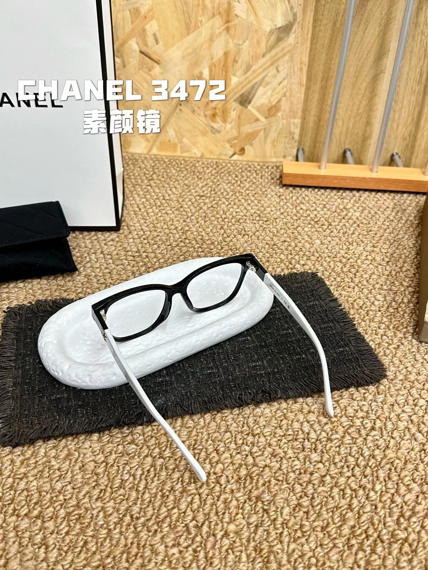 샤넬 3472 투톤 템플 판재 안경 프레임 상세 이미지 6