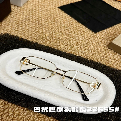 발렌시아가 로고 포인트 메탈 다각형 안경테