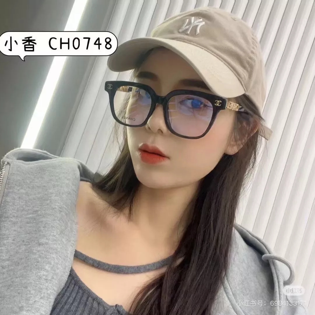샤넬 로고 포인트 나일론 스퀘어 블루라이트 안경 상세 이미지 13