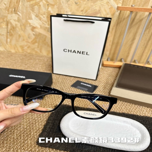 샤넬 3392 로고 포인트 편광 렌즈 캣아이 안경테