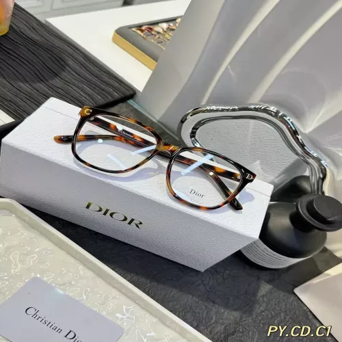 디올 호피 패턴 블루라이트 차단 웰링턴 안경테