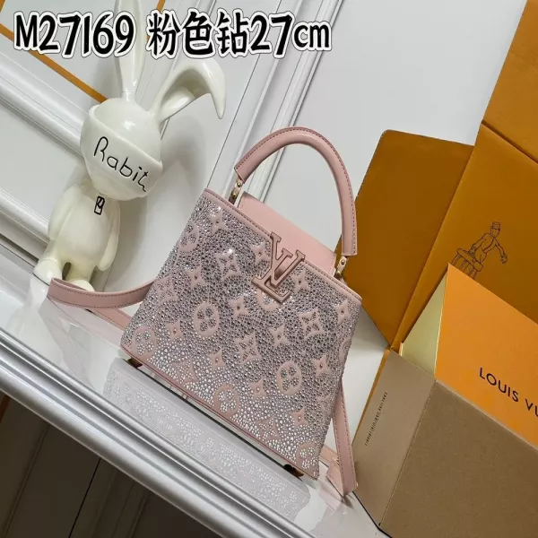 루이비통 미라주 카퓌신 나노 크리스털 모노그램 토트백