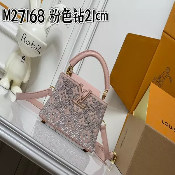 루이비통 미라지 카퓌신 나노 토릴론 가죽 토트백