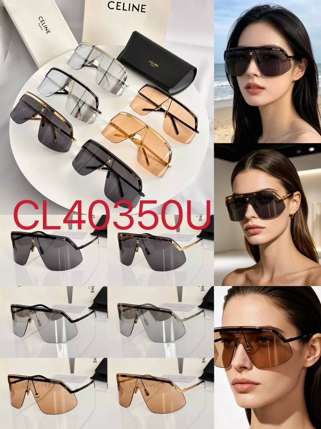 셀린느 CL40350U 메탈 쉴드 프레임 선글라스 상세 이미지 36