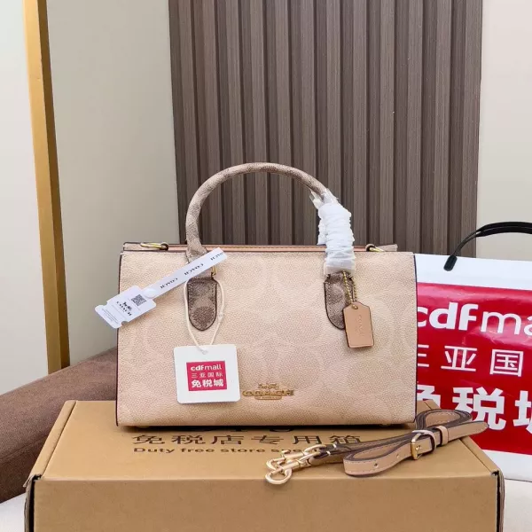 코치 시그니처 패턴 미니 투웨이 토트백