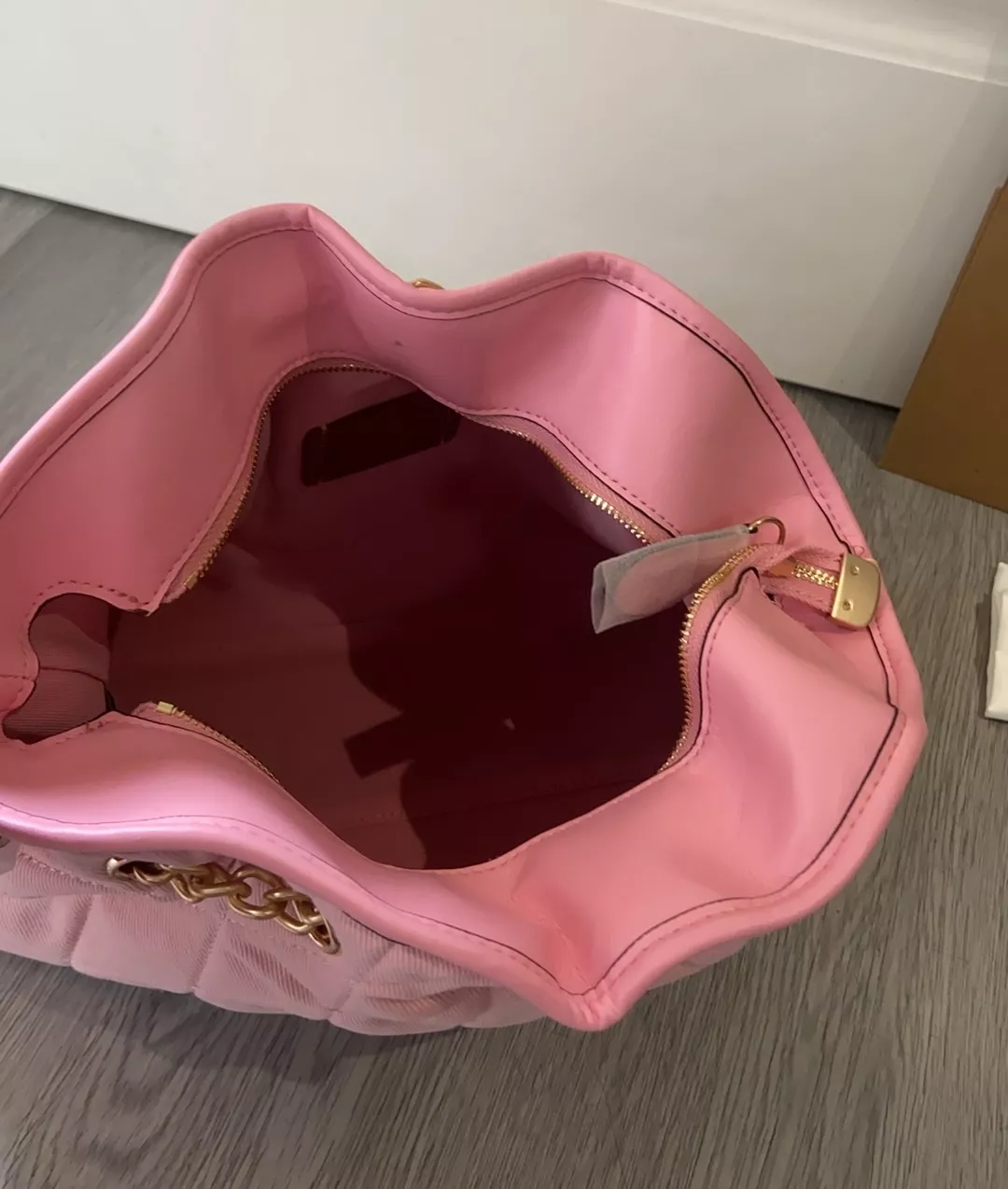 코치 에블린 중형 오일왁스 퀼팅 숄더백 상세 이미지 8
