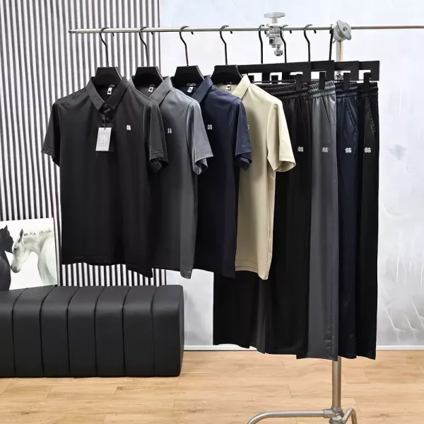 코오롱스포츠 아이스 실크 속건 반소매 트레이닝 세트