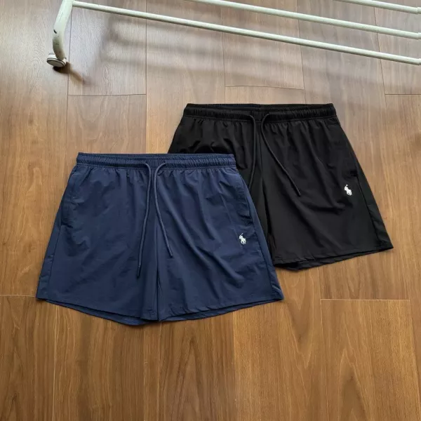 랄프로렌 로고 자수 경량 우븐 드로스트링 스포츠 쇼츠