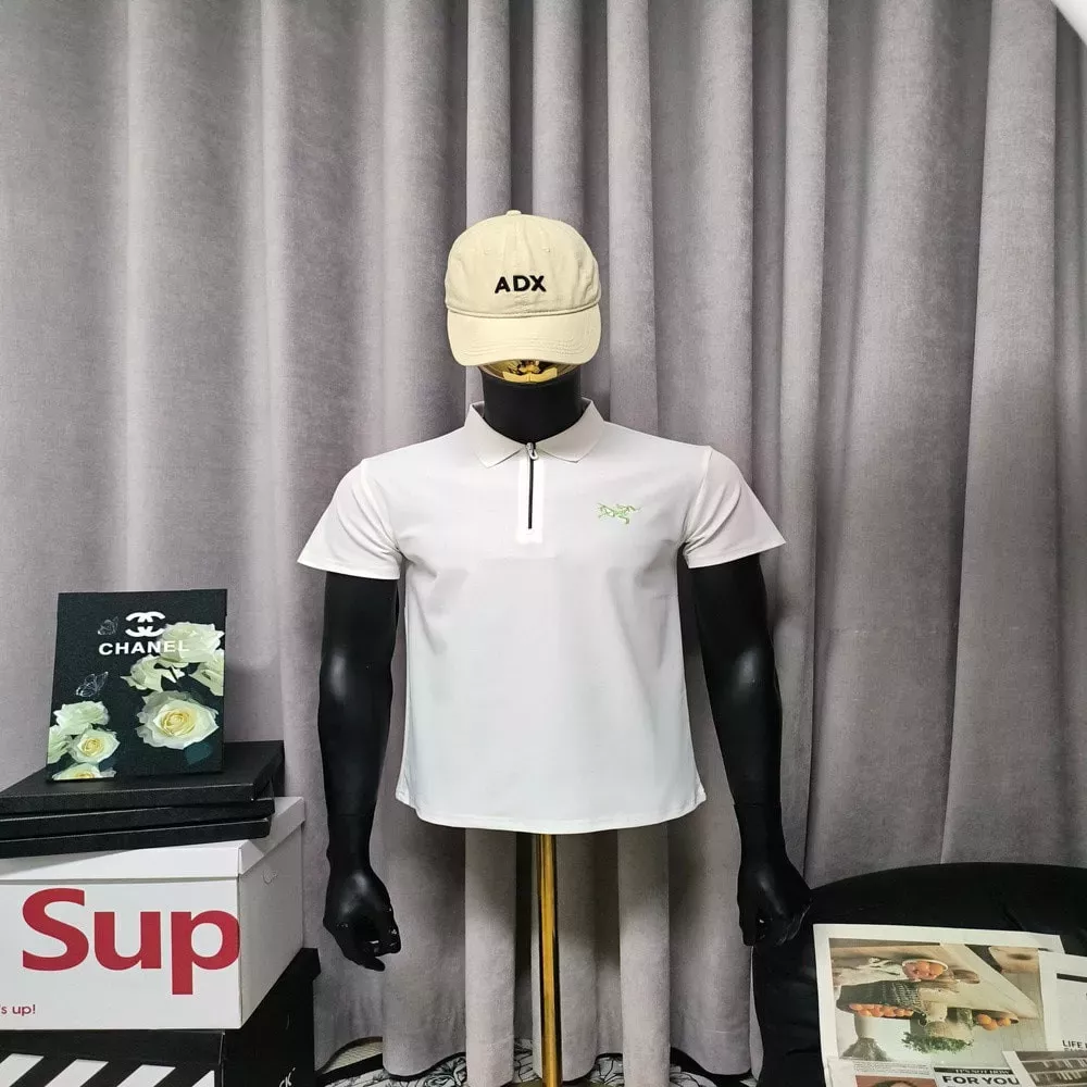 아크테릭스 감마 MX 로고 자수 쿨링 반소매 카라 티셔츠