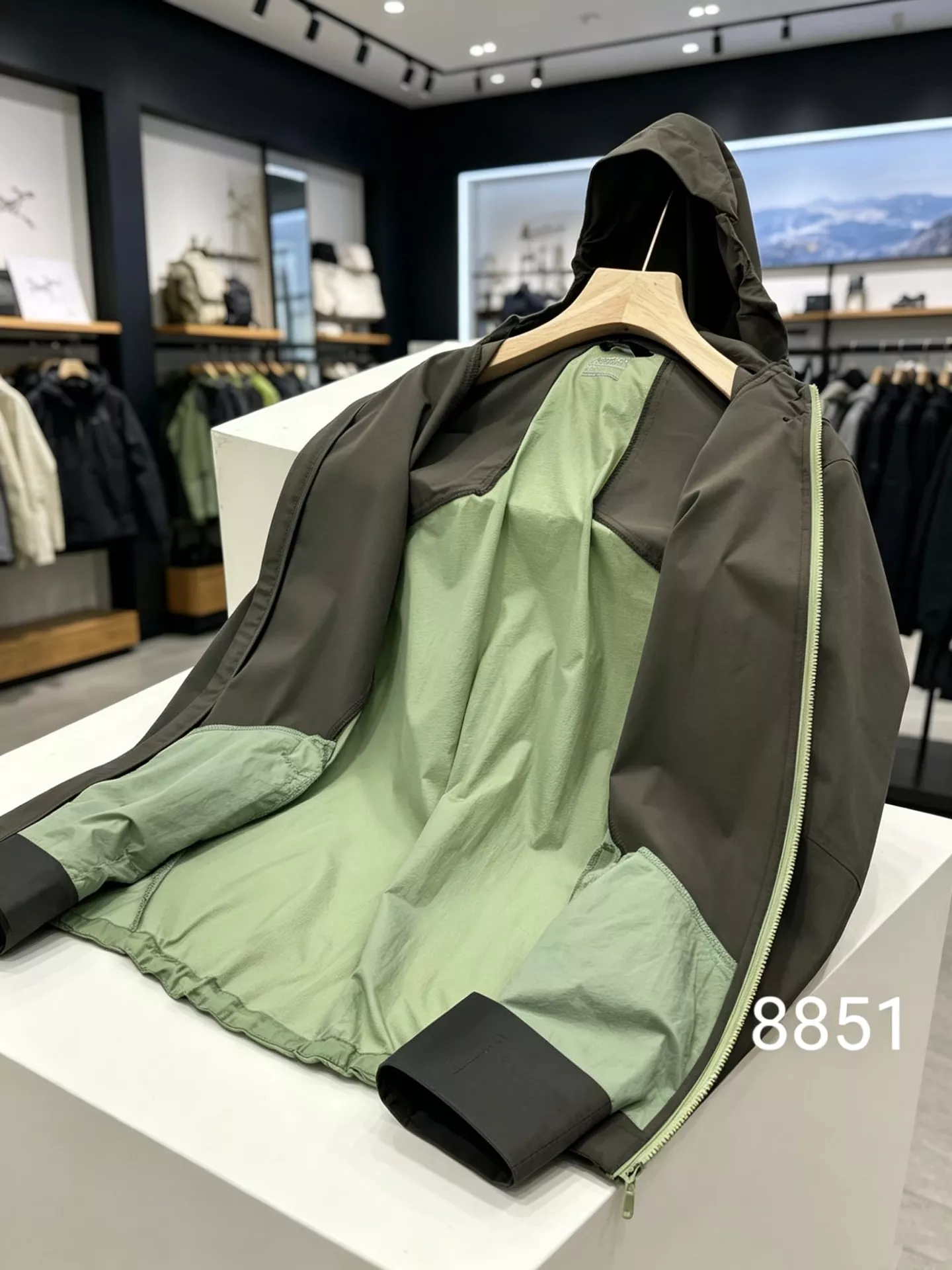 아크테릭스 고어텍스 경량 배색 후드 집업 재킷 상세 이미지 13