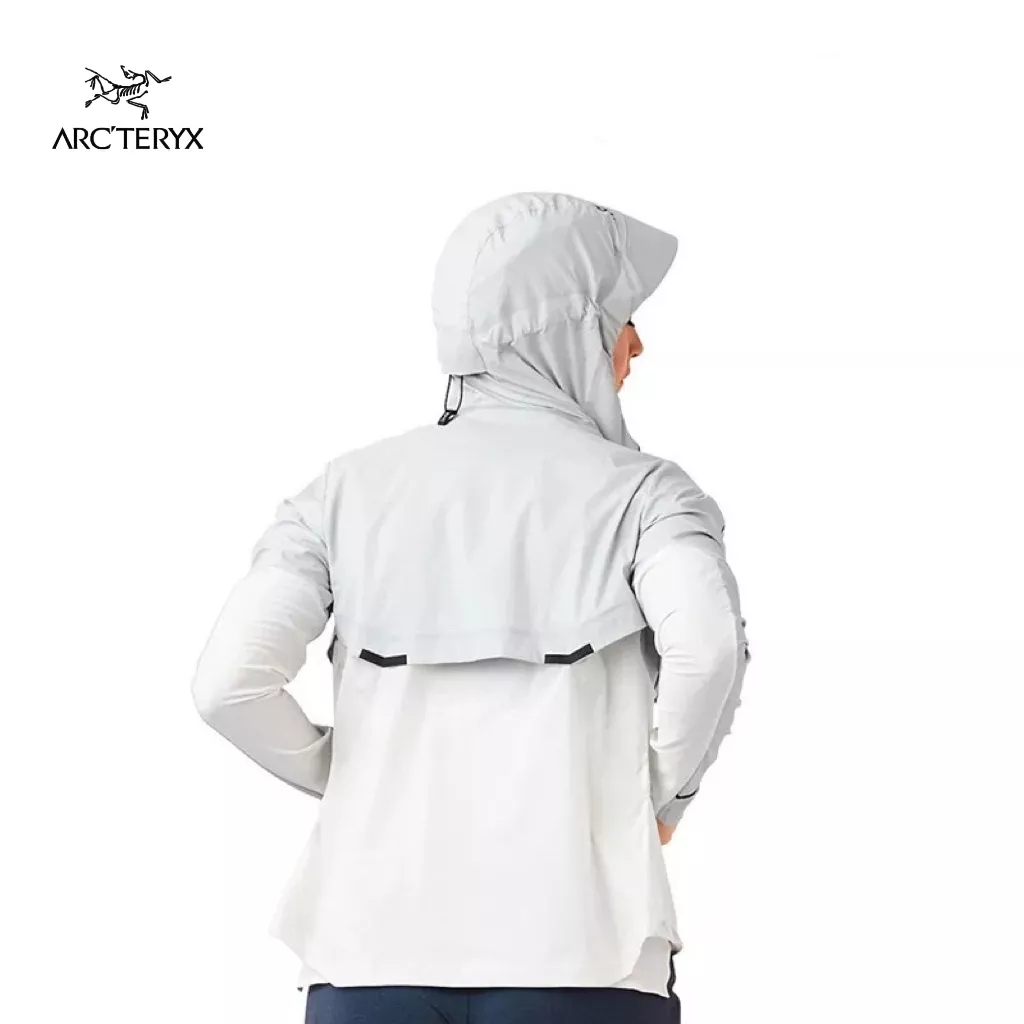 아크테릭스 배색 경량 후드 집업 바람막이 재킷 상세 이미지 20