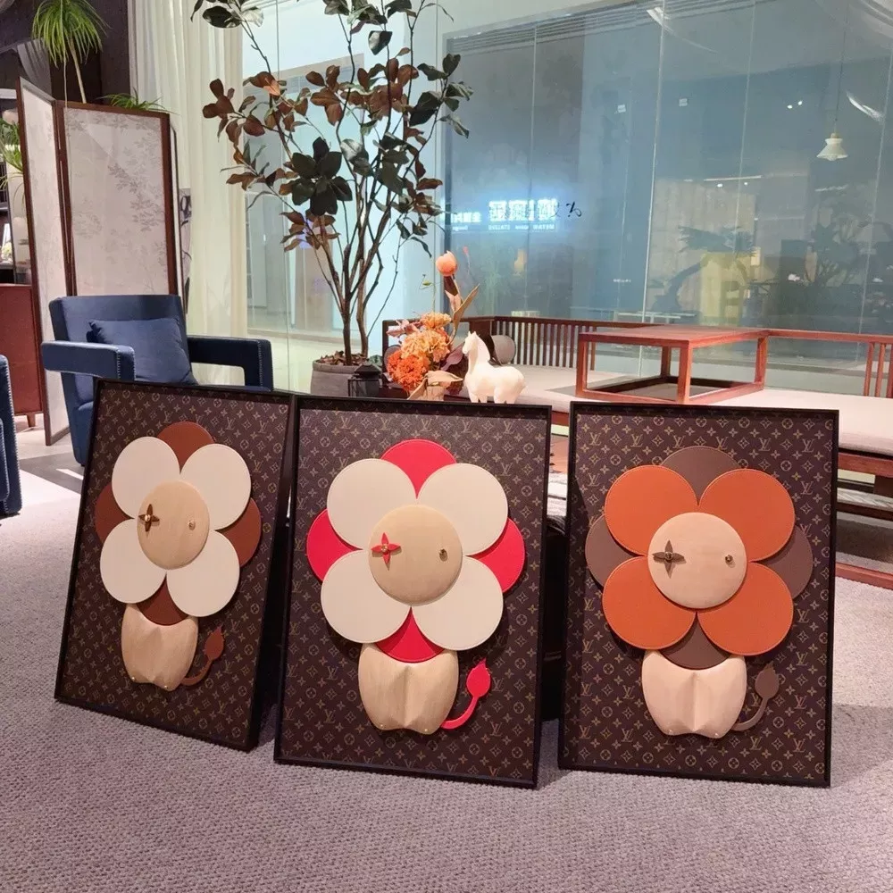 루이비통 비비엔 모노그램 입체 플라워 장식 액자