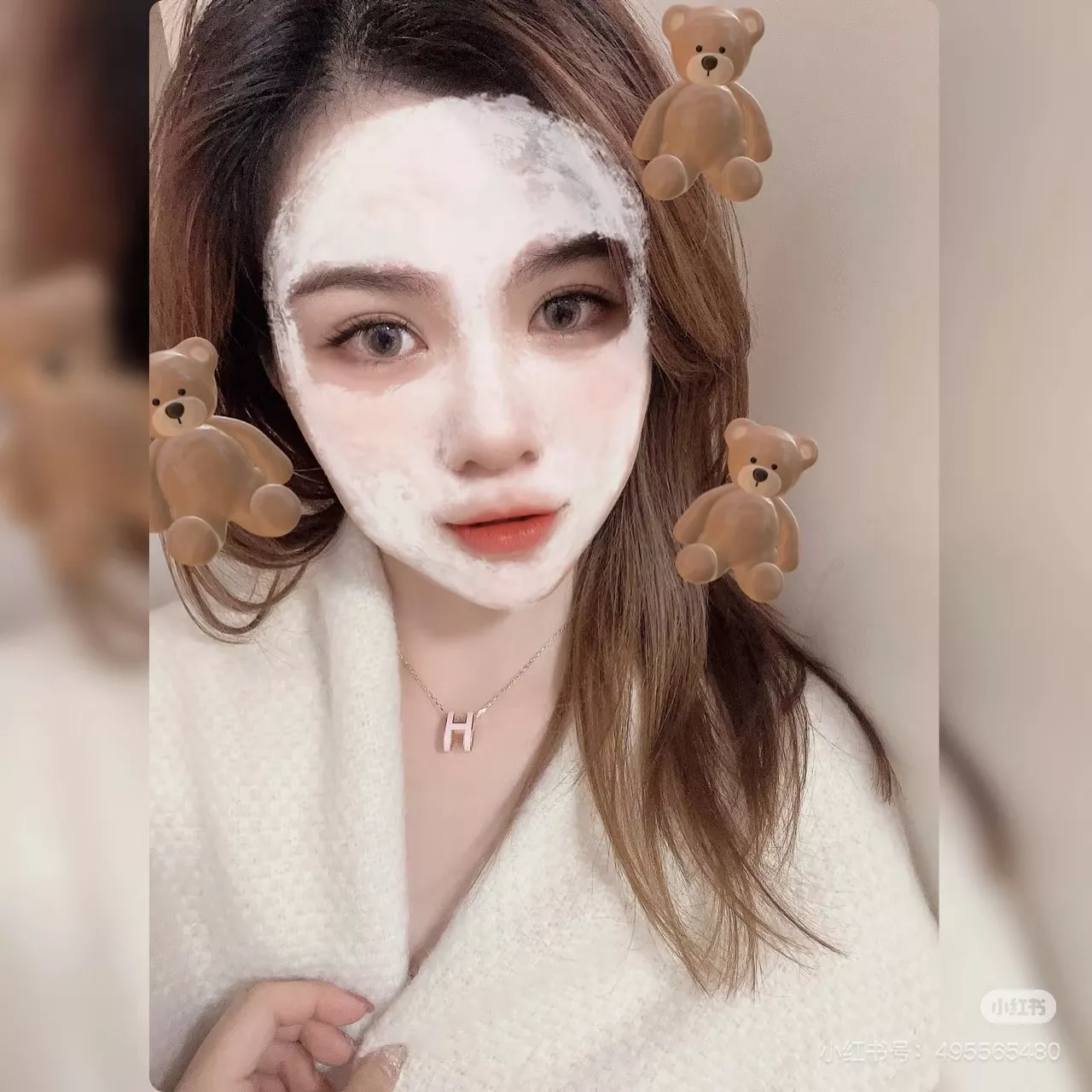 에르메스 H 레터 오벌 에나멜 조절형 목걸이 상세 이미지 16