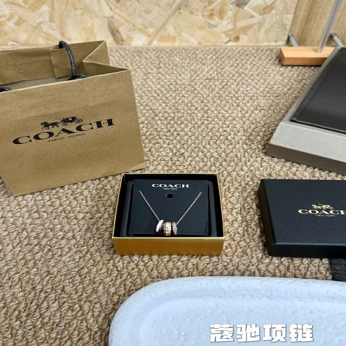 코치 링 펜던트 체인 목걸이