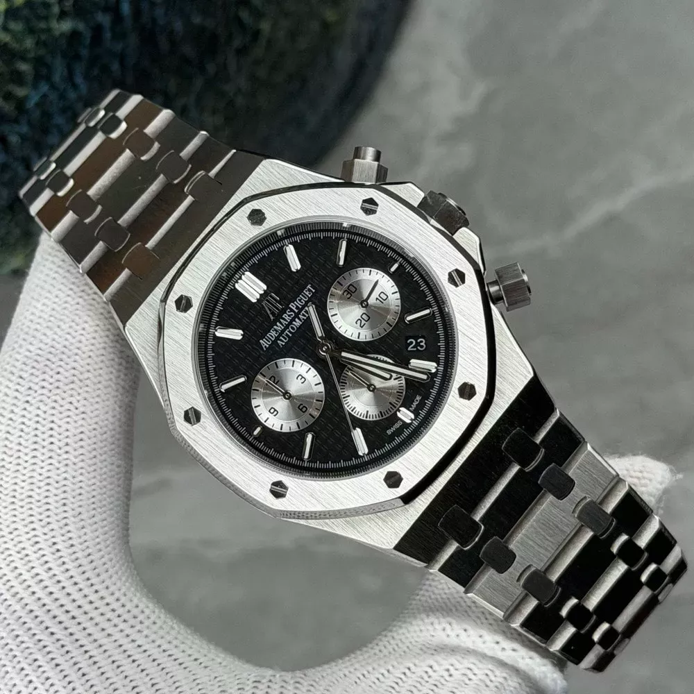 오데마피게 로열오크 크로노그래프 41mm 메탈 워치