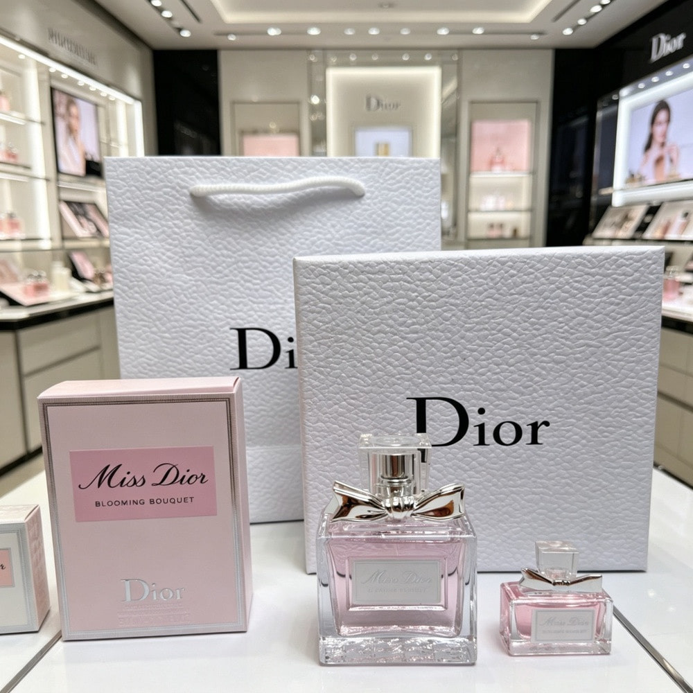 디올 미스 디올 블루밍 부케 50ml 미니어처 듀오 향수 세트
