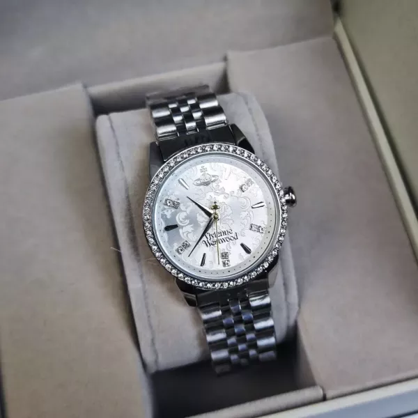 비비안웨스트우드 VV327 스톤 베젤 32mm 쿼츠 워치