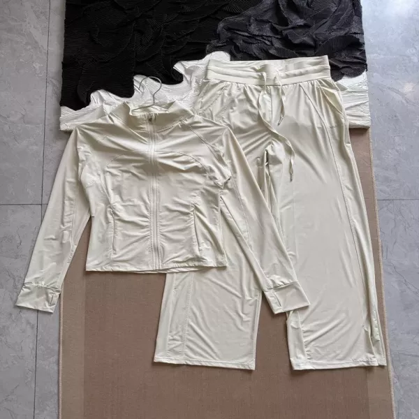 룰루레몬 아이스 쿨링 후드 집업 재킷 팬츠 운동 세트