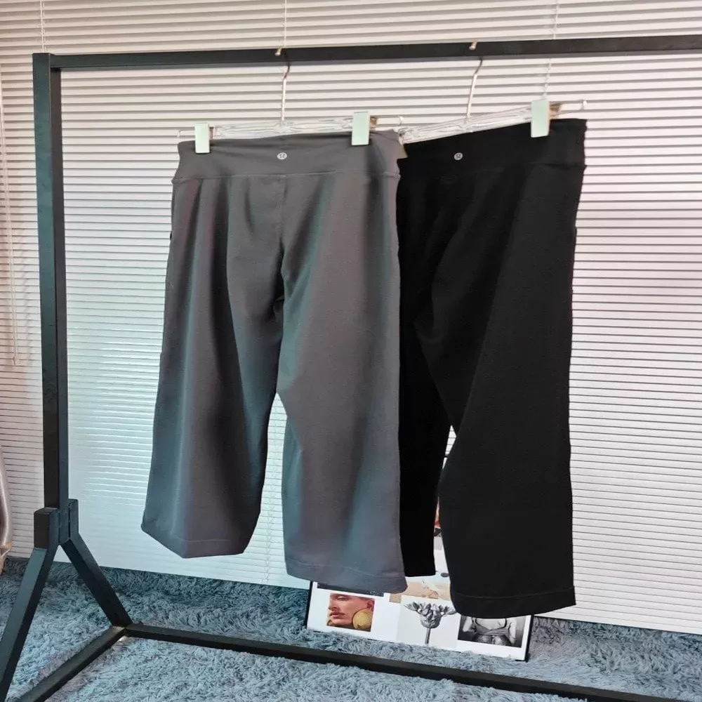 룰루레몬 드로스트링 와이드핏 눌루 요가 롱팬츠